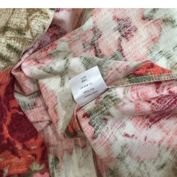 talbots pencil skirt watercolor multicolor floral - Picture 5 of 5